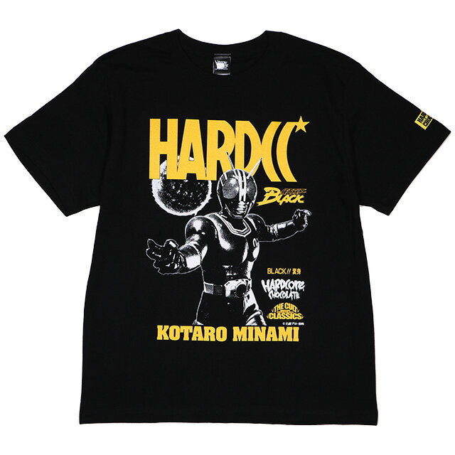 (Hardcore Chocolate) HARDCORE CHOCOLATE Kamen Rider BLACK (Vital Charge Black) (SS:TEE) (T-1901EM-BK) Camiseta Manga corta Cortar y coser Kamen Rider Black Toei Special Effects Hero Producto Oficial Nacional