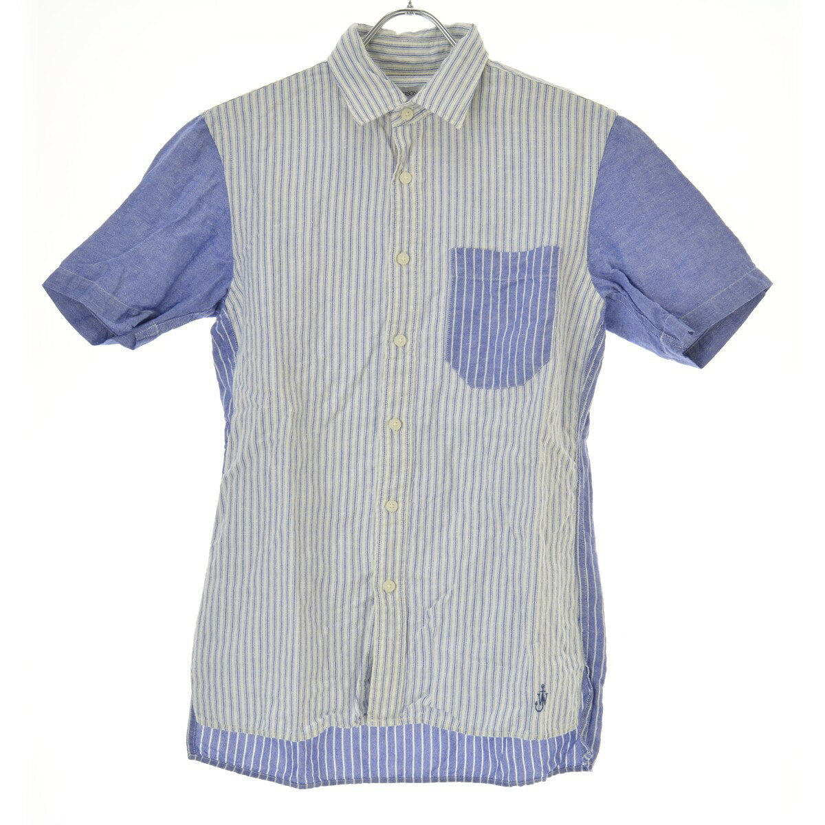 [Used] UNIQLO × JW ANDERSON / Uniqlo × JW ANDERSON switchable striped short sleeve shirt [caccajba-m]