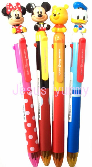 Multifunctional pen, 3 colors of ballpoint pens & mechanical pencils, pencil, Mickey, Minnie, Donald, The Pooh, Tokyo Disney Resort Limited [Catpos compatible] [DISNEY]