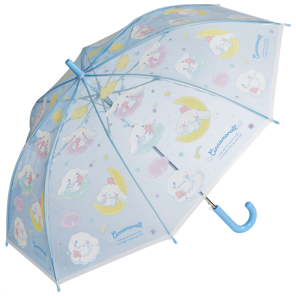 [3rd to 11th, 20x points] Children's umbrella 55cm one-touch jump umbrella vinyl umbrella 7 years old 8 years old 9 years old elementary school student cute skater UBV3 Cinnamoroll Cinnamon Sanrio Girl Girl [Children Kids Characters Children