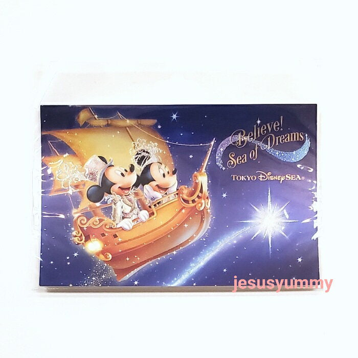 Postcard Mickey Minnie Tokyo Disney Sea Limited Believe! Sea of Dreams Souvenir Tokyo Disney Resort [DISNEY] [Nekopos compatible]