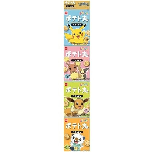 "5 days, first come, up to 1,000 yen off coupon" Pokemon Potato Round Light Flavor 4-pack 14g x 4 Potato Snacks Potato Snacks Company Snacks Snacks Sweets [Type Random]