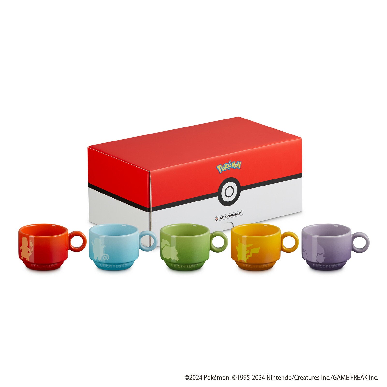 Le Creuset Official | Pokemon Stacking Mug (5 pieces) Tableware Mug Heat-resistant, Oven compatible, Stylish, Cute, Present, Gift, Wedding Gift, POKEMON New Life