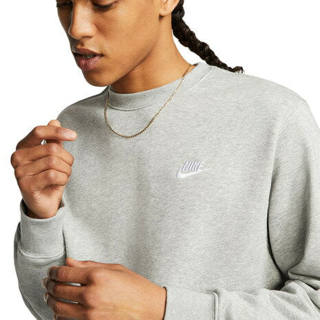 Nike (Men's) Online Price Sweatshirt Grey Club French Terry Crew BV2667-063FA19