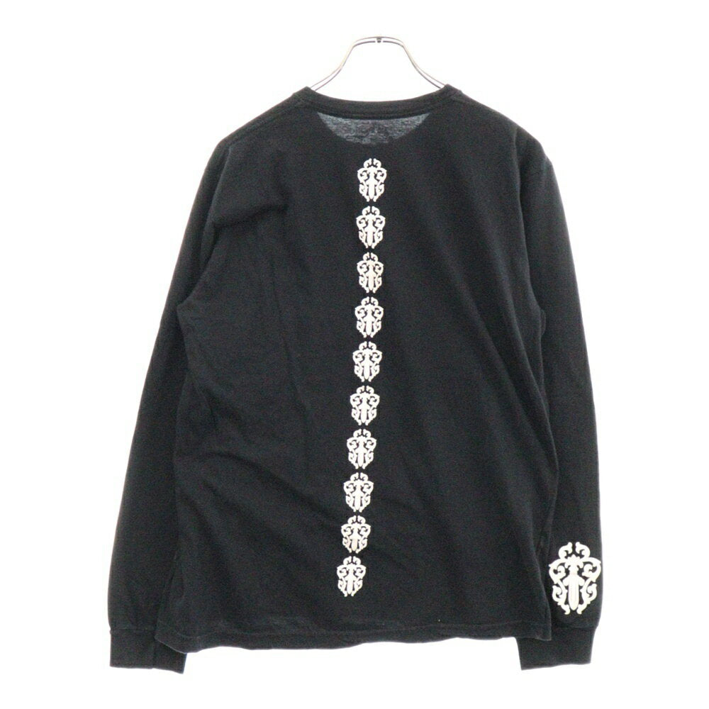 CHROME HEARTS Size: L CH L S 1 Dagger print long sleeve T-shirt cut and sew long T-shirt black L [Used] [Condition B] [Color Black] [One Style Shinjuku Store]