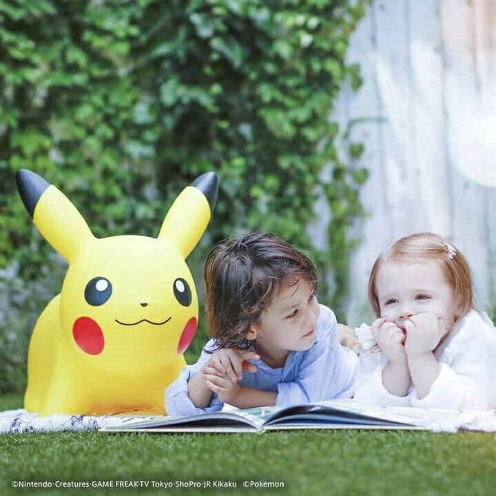 Pokemon Air Pikachu Jugable a partir de 3 años, juguete para montar, equipo de juego de interior, artículos de Pokemon, regalo de cumpleaños, bomba de aire incluida, decoración de interiores