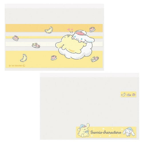 [Envío gratuito en compras superiores a 1000 yenes♪] Estuche transparente para tarjeta M Plan Myna con personajes de Sanrio Pom Pompurin y Cinnamoroll - Entrega por correo