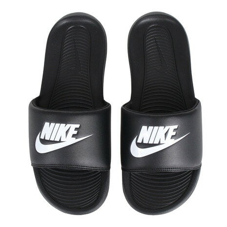 Nike (Men's) Sandals Victory One Slide Black White CN9675-002 Shower Sandals Pool Beach Town Leisure Lightweight