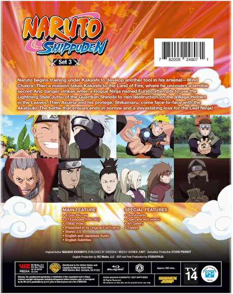 ¡Nueva versión norteamericana del Blu-ray! [NARUTO Shippuden] [3] Episodios 56 al 82