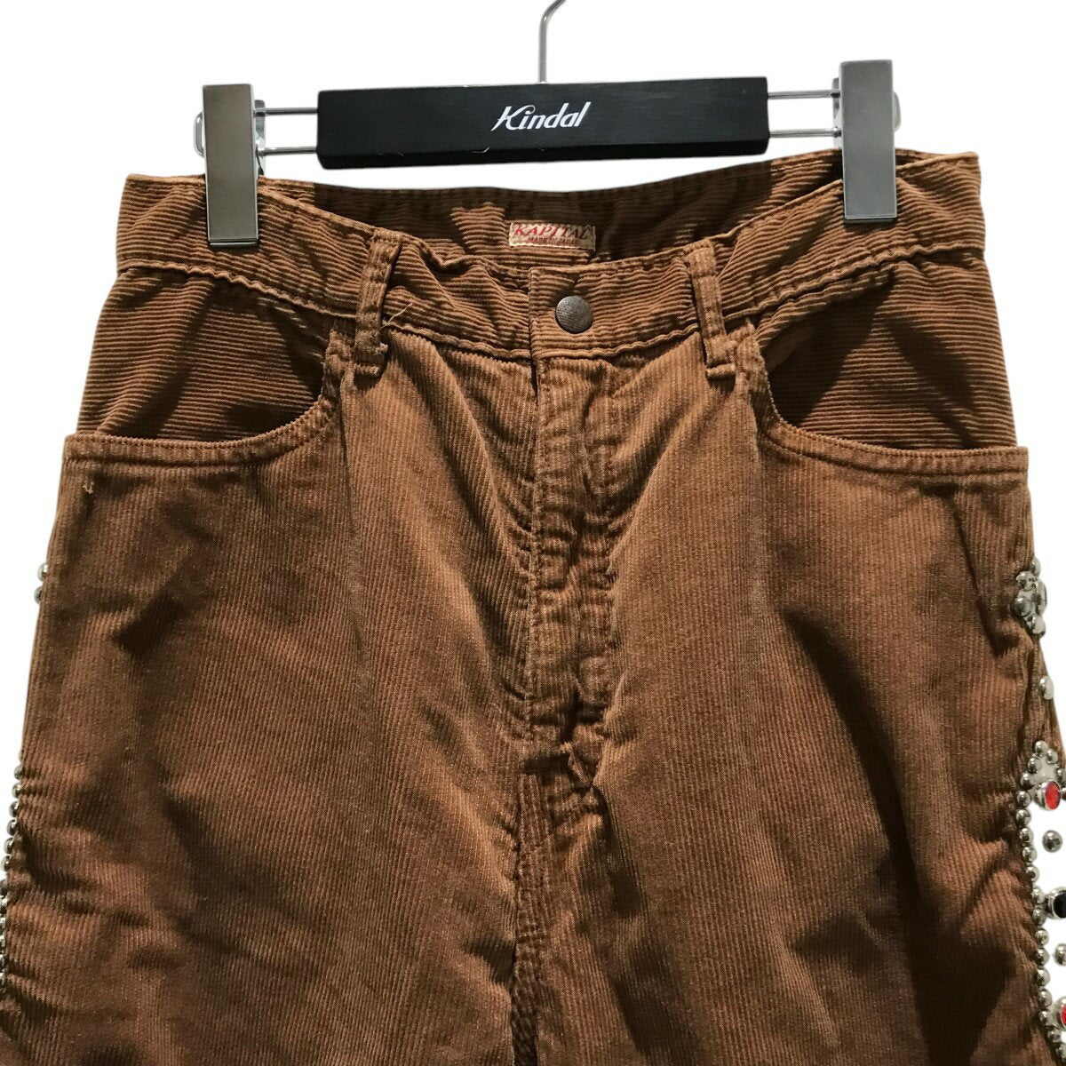 [Used] KAPITAL Studs Corduroy Flare Pants KR2011LP01 Brown Size: S [090325] (Capital)