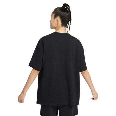 [Entra en directo para conseguir hasta 10x puntos] Camiseta Nike (mujer), manga corta, negra, algodón, básica DX7911-010