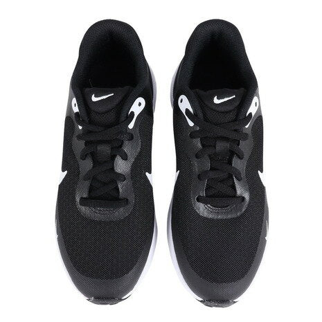 [¡Hasta 70 000 puntos de vuelta! Se requiere inscripción y sorteo ★ Solo el 1 de marzo] Nike (NIKE) (Mujeres, Niños) Zapatillas deportivas para niños Revolution 7GS Negro Blanco FB7689-003 Zapatillas de deporte Club