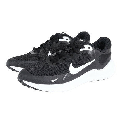 [¡Hasta 70 000 puntos de vuelta! Se requiere inscripción y sorteo ★ Solo el 1 de marzo] Nike (NIKE) (Mujeres, Niños) Zapatillas deportivas para niños Revolution 7GS Negro Blanco FB7689-003 Zapatillas de deporte Club