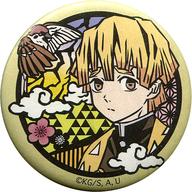 [Used] Badge Pins Agatsuma Zenitsu "Demon Slayer Paper Cutting Series Washi Can Badge" Jump Shop Limited