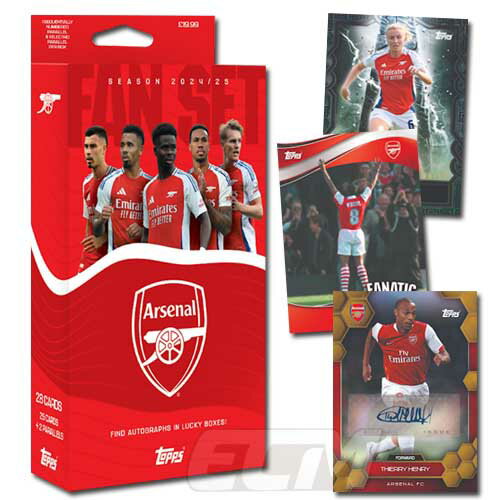 [Pre-order TOP 03] [Not available in Japan] Topps Arsenal 24-25 Fan Card Set [Trading Card/Soccer/Arsenal/Premier League/Odegaard/Tomiyasu Takehiro]