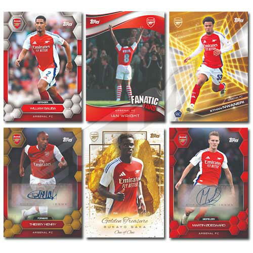 [Pre-order TOP 03] [Not available in Japan] Topps Arsenal 24-25 Fan Card Set [Trading Card/Soccer/Arsenal/Premier League/Odegaard/Tomiyasu Takehiro]