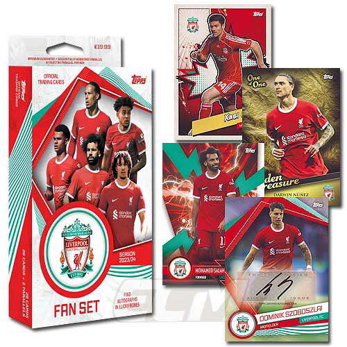 [Pre-order TOP 03] [Not available in Japan] Topps Liverpool FC 23-24 Fan Card Set [Trading Card/Soccer/Liverpool/Premier League/Endou Wataru/Salah/Fan Dyke]