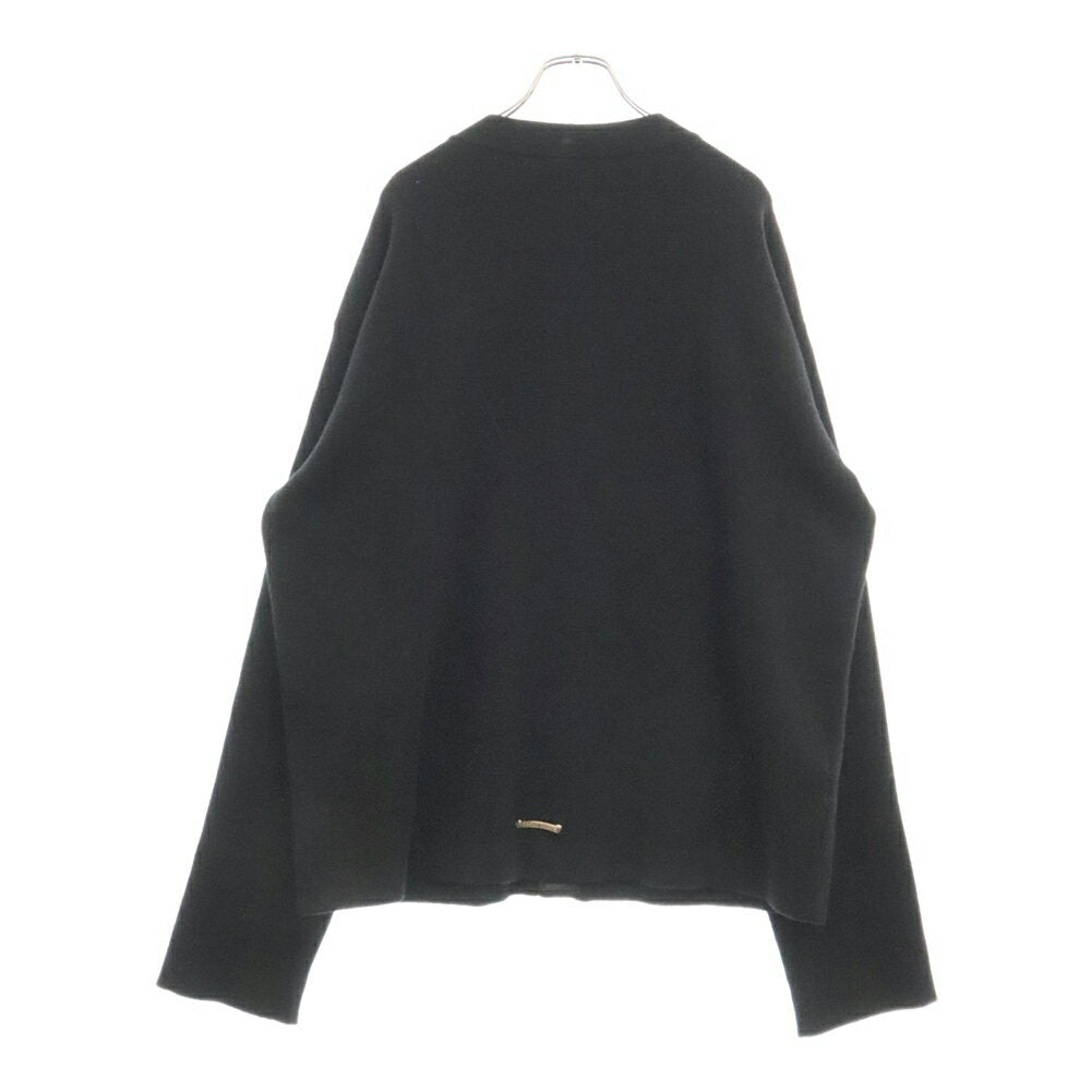 CROMO CORAZONES Talla: XL SWTR U REGULATOR CARDI Suéter tipo cárdigan de punto térmico de cachemira con diseño de daga en color negro [Nuevo y usado] [Estado S] [Color negro] [Tienda Harajuku]