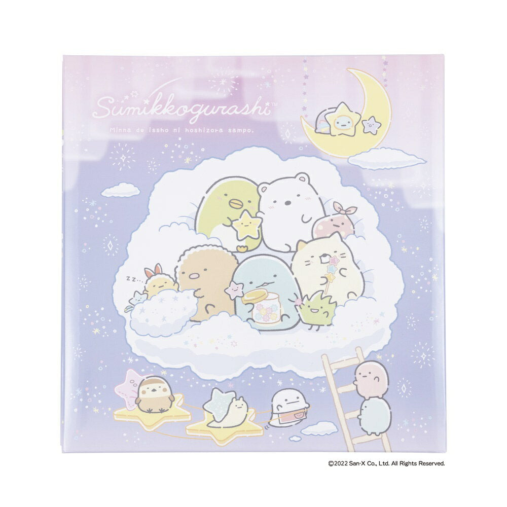 Nakabayashi Feel Album Sumikko Gurashi Size L-size Plastic Coat Backing (White) Screw-type Bookbinding Paste Free Backing Handmade Album 10 Backings with Transparent Cover Photo Organizing Photo Album