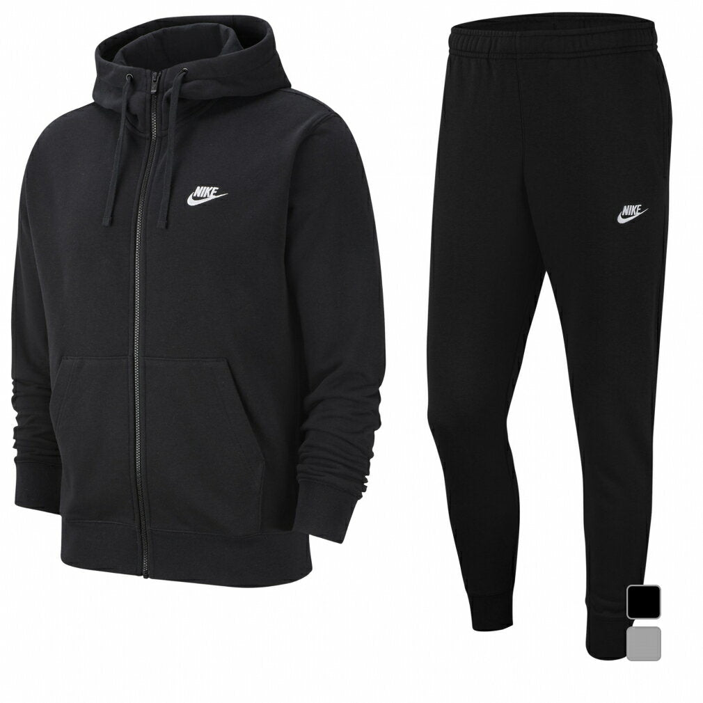 Nike Men's Club French Terry Top and Bottom Set Full Zip Hoodie Jogger Pants BV2649 BV2680 NIKE