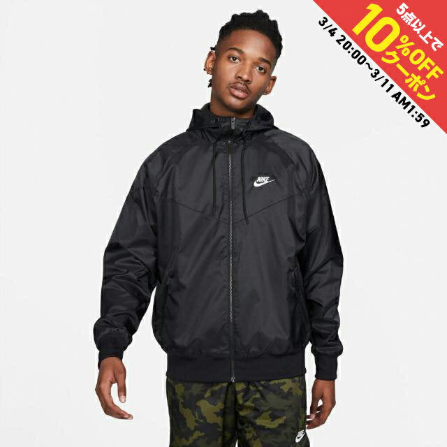 Up to 10% OFF coupon [Rakuten Super SALE limited] Nike Men's Wind Jacket NSW HE WR Woven Hoodie Jacket DA0002 010 Hoodie Outer Sportswear: Black NIKE fw_outer