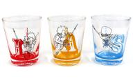 [Usado] Tazas y fuentes termales solamente Juego de vasos Bond de los hermanos Luffy, Ace y Sabo (juego de 3) "One Piece" Jump Shop Limited