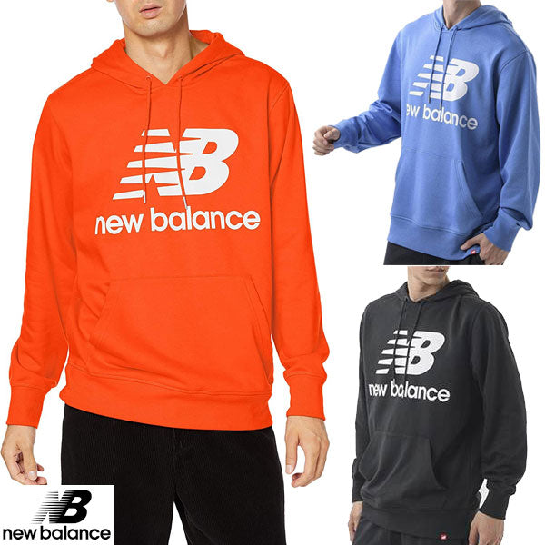 ★In stock, ready to ship★Free shipping★Special price/60% off clearance/Sale under half price★▼NewBalance▼NewBalance AMT03558 Sweat Producer Hoodie Hoodie [Black/Blaze/Feded Cobalt