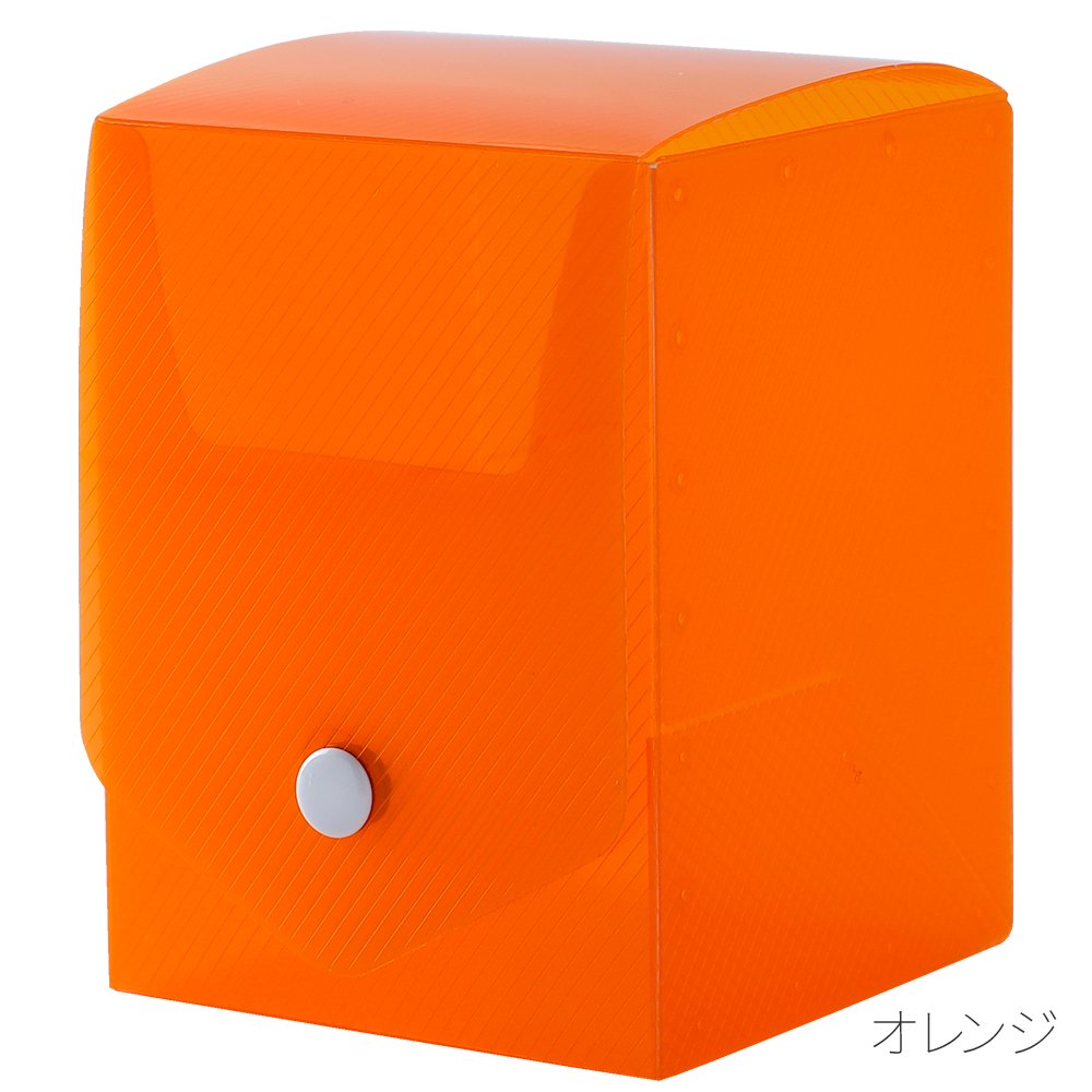 Trading card case Orange Trading card deck case Soft type Trading card storage up to 200 cards Storage storage ANS-TC036OR