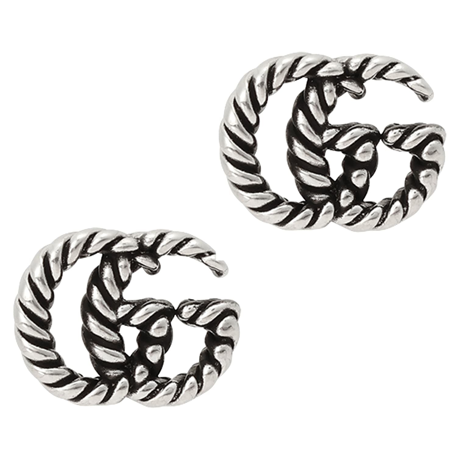 [Free Shipping] Gucci Earrings GUCCI Accessories Women's 627755 J8400 0701 Double Ears Double G Silver 925 [Gift] [Brand] [Sale]