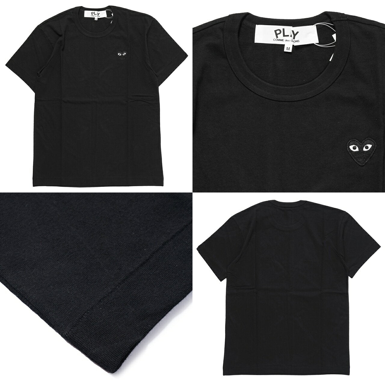 COMME des GARCONS PLAY AZ-T064 BLACK HEART T-shirt Men's Brand One Point