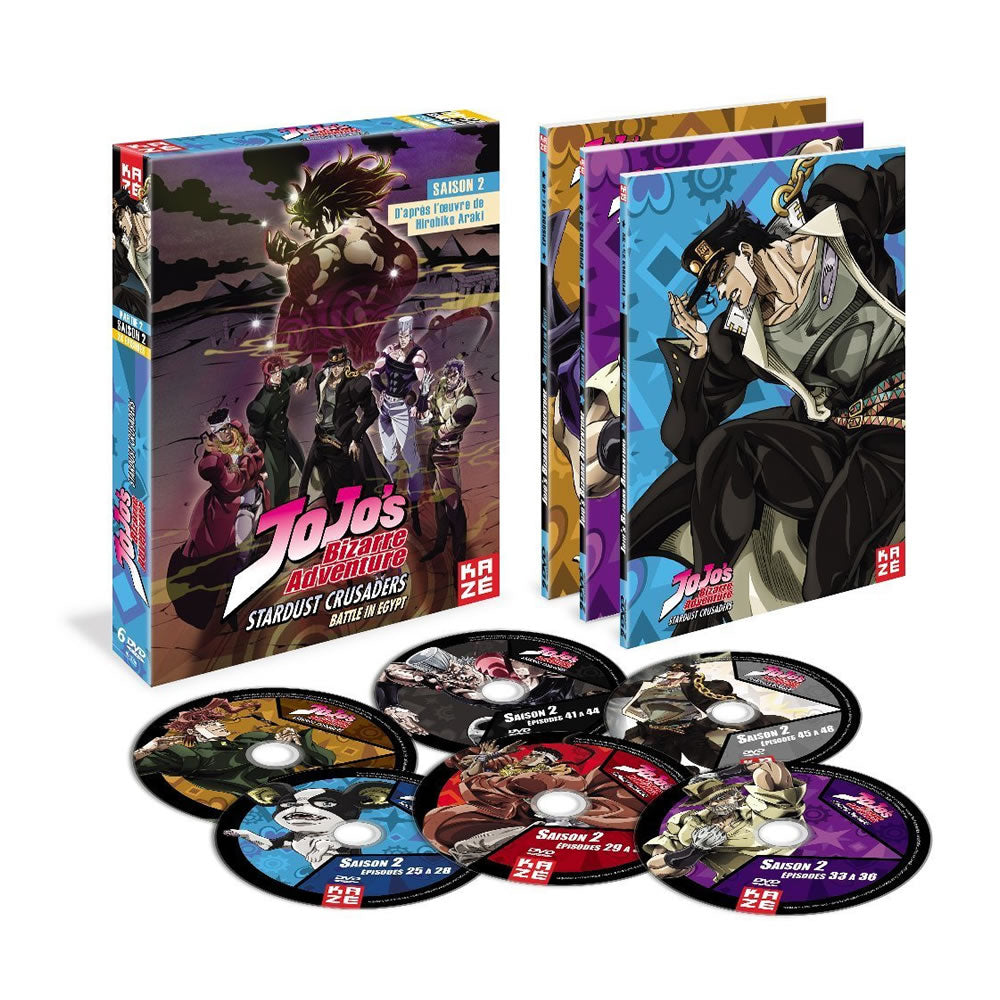 JoJo's Bizarre Adventure DVD-BOX Anime 2da Temporada Parte 3 Stardust Crusaders 2/2 Araki Hirohiko Weekly Shonen Jump Kujo Jotaro Stand Battle Acción Aventura Anime Regalo Pre