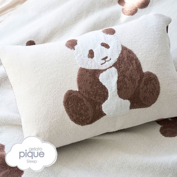 Funda de almohada de jacquard con diseño de panda para dormir Gelato Pique