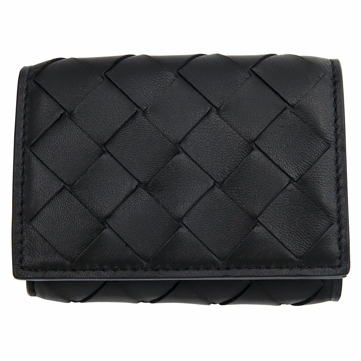 Cartera Bottega para hombre, billetera triple, Bottega Veneta, billetera triple para mujer, genuina, regalo de trabajo, billetera BOTTEGA VENETA para hombre, bottega veneta, mujer, billetera triple para hombre, billetera bottega, negra 60928