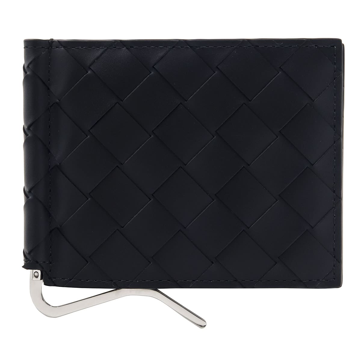 [Grabado de nombre] Cartera Bottega Veneta Cartera Bottega Cartera de hombre de piel auténtica plegable Cartera BOTTEGA VENETA Cartera plegable Cartera con clip para billetes para hombre Negra 592626 V3US1 8803 Cartera plegable con monedero para hombre