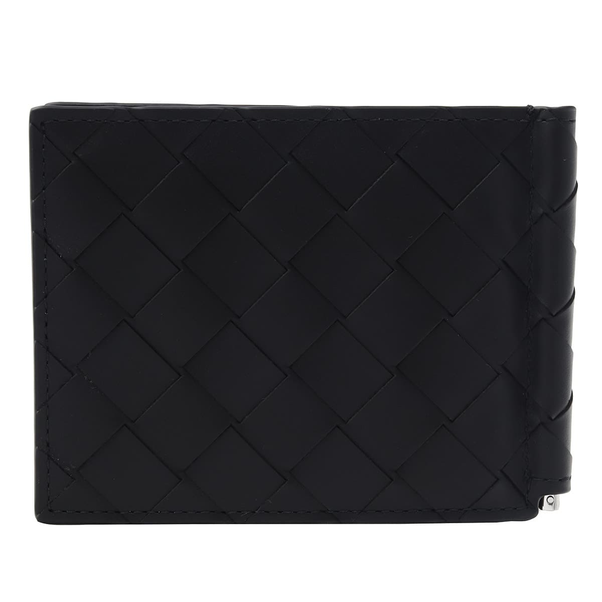 [Grabado de nombre] Cartera Bottega Veneta Cartera Bottega Cartera de hombre de piel auténtica plegable Cartera BOTTEGA VENETA Cartera plegable Cartera con clip para billetes para hombre Negra 592626 V3US1 8803 Cartera plegable con monedero para hombre