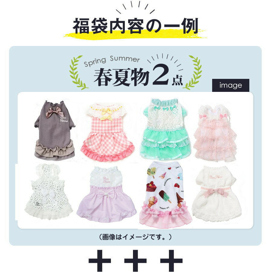 [Free Shipping] Limited quantity Cannana Wear 4-piece Lucky Bag for Girls Dog Wear 2 Spring/Summer 2 Autumn/Winter 2 SS-L Size Dog Clothing Set Sale 2025 Calendar included