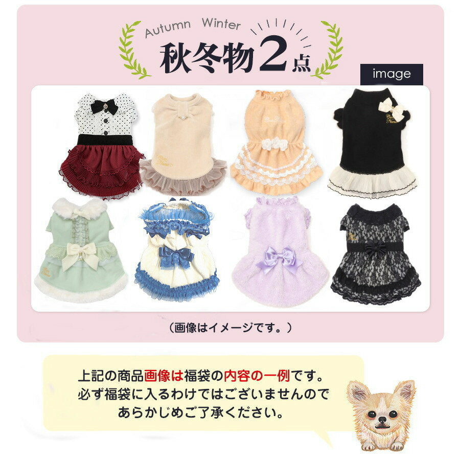 [Free Shipping] Limited quantity Cannana Wear 4-piece Lucky Bag for Girls Dog Wear 2 Spring/Summer 2 Autumn/Winter 2 SS-L Size Dog Clothing Set Sale 2025 Calendar included