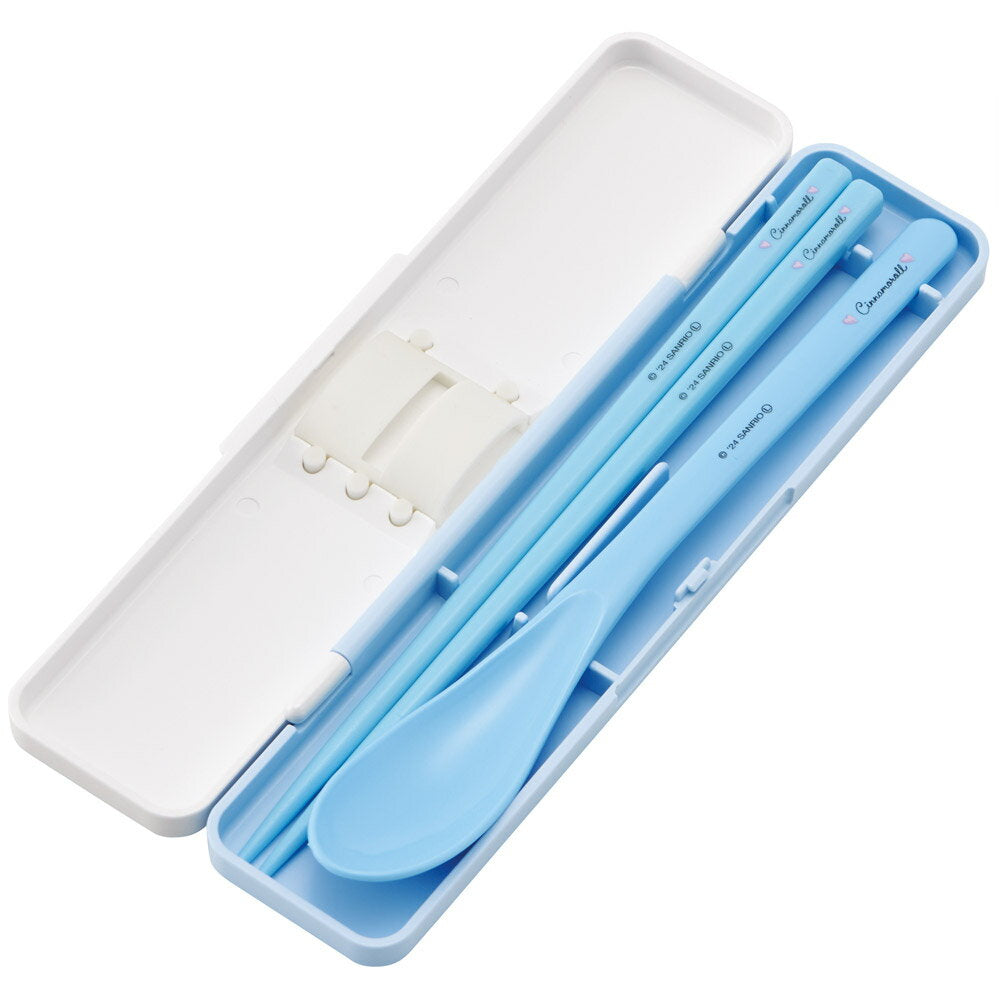 [12th to 30th, 10x points] # Chopsticks, spoon set, dishwasher safe, antibacterial, cutlery, lunch box, skater, cutlery set, skater, CCS3SAAG, Cinnamoroll, Cinnamon, Sanrio, watercolor, cosmetics, girls [Morning set]