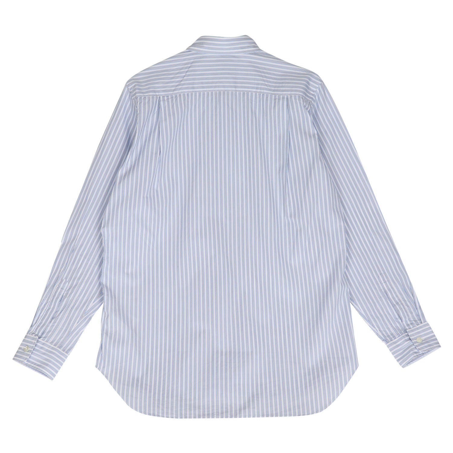 [Cupones de descuento de hasta 1000 yenes disponibles hasta las 11:59 del 11/3] Camisa Comme des Garcons de manga larga para hombre con rayas y logotipo de corazón negro PLAY S CAMISA DE RAYAS Azul B020