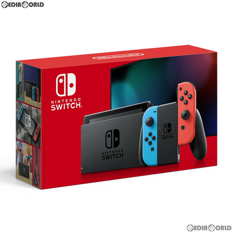 [Used] [Switch] (Main unit) Nintendo Switch Joy-Con (L) Neon Blue/(R) Neon Red (HAD-S-KABAA) Nintendo (20190830)