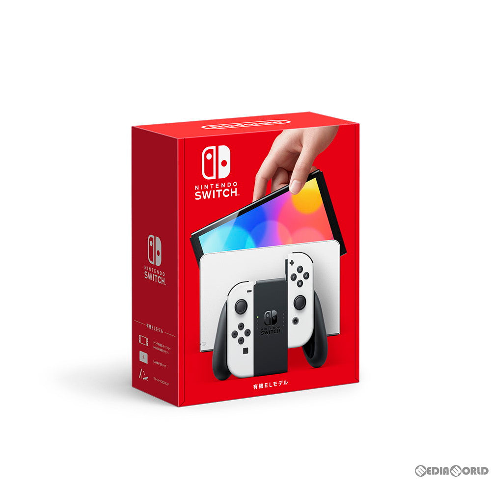 [Usado] [Switch] (Unidad principal) (Sin usar) Nintendo Switch (modelo EL orgánico) Nintendo Switch Joy-Con (L)/(R) Blanco (HEG-S-KAAAA) Nintendo (20211008)