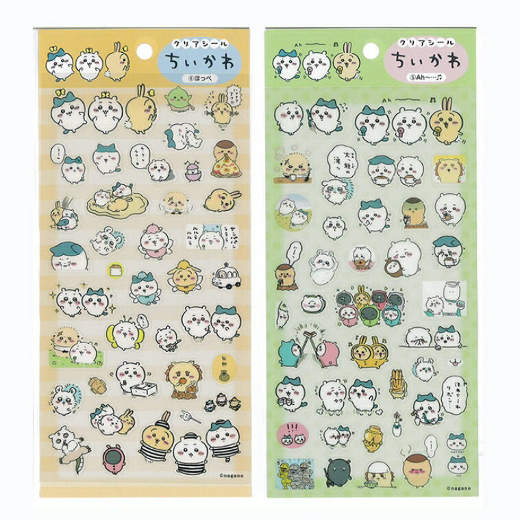 Chiikawa Clear Sticker 5Ah 6 Cheeks Cat Pattern Rabbit Flying Gallery Rabbit CHIIKAWA