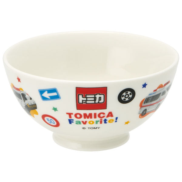 [3rd to 11th, 20x points] Ceramic tea wand (for children) Tomica Tableware Tea bowl Tea bowl Tea bowl Kids tableware Children's tableware Children's tableware Microwave Dishwasher safe Meal Children Kids [Cute Character Car Takarato