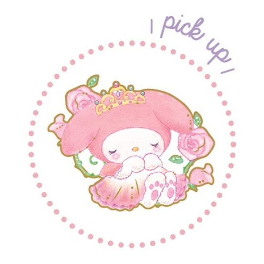 My Melody Takei Miki sticker sheet, foil clear sticker, fairy tale princess, Sanrio, close pin, collaboration stationery, notebook deco, girly illustration, goods, mail order, cinema collection