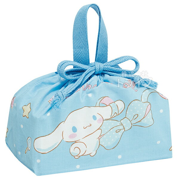 [Previsto para llegar a fines de marzo] Bolsa con cordón para almuerzo con lazo grande de canela Cinnamoroll KB7 Producto compatible con Nekopos 686788