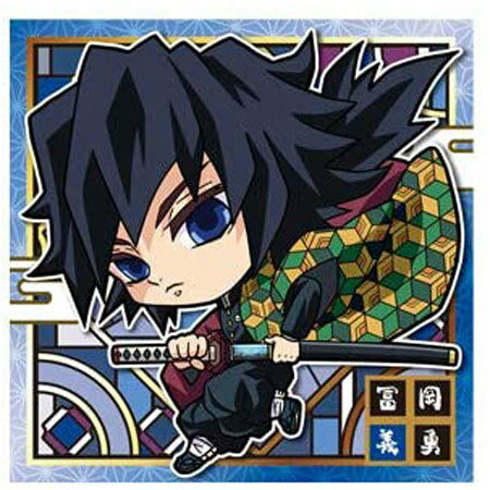 Free shipping Demon Slayer: Kimetsu no Yaiba Deformed Seal Wafer Part 3 3-09 Tomioka Giyu Single Item Tomioka Giyu Pillar Water Pillar Candy Toys Kimetsu Yaiba Kimetsu Bandai Goods Stickers Kamado Defeat Wafer 3 Card