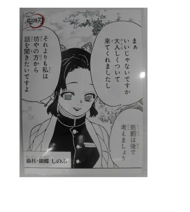 Demon Slayer: Kimetsu no Yaiba Imprimir Bromuro original Kocho Shinobu Jump Shop Bromuro limitado