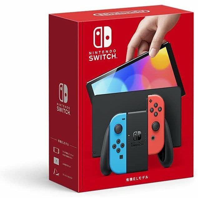 Nintendo Nintendo Switch (modelo EL orgánico) Joy-Con (izq.) azul neón/(der.) rojo neón