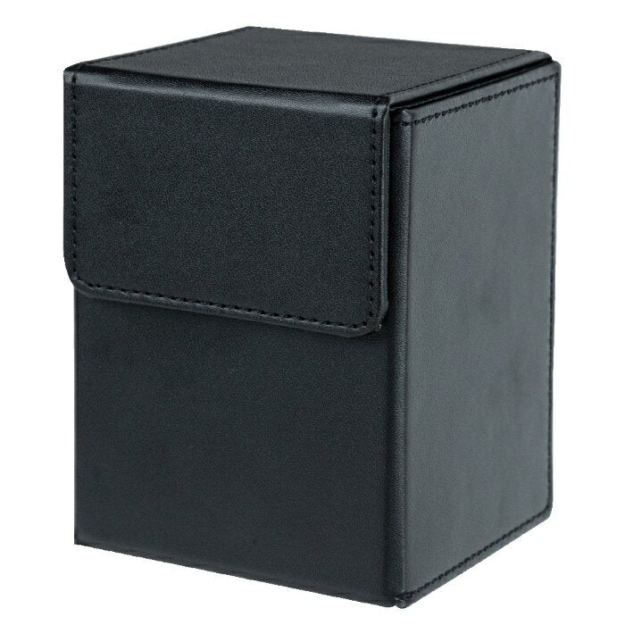 [Official] Leather card case for trading cards (black) | Storage, portable, perfect for carrying, luxurious, synthetic leather, magnetic opening and closing, partition plate (1 sheet) included | ANS-TC088BK [5523]