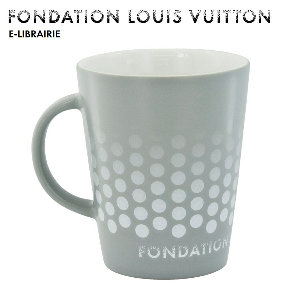 [Free Shipping] Only available at Paris! Fundationion LOUIS VUITTON/Louis Vuitton Museum/Mug/Cup/Dot Pattern/CONE MUG/porcelain mug